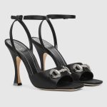 Gucci Women’s sandal with crystal Horsebit - Image 3